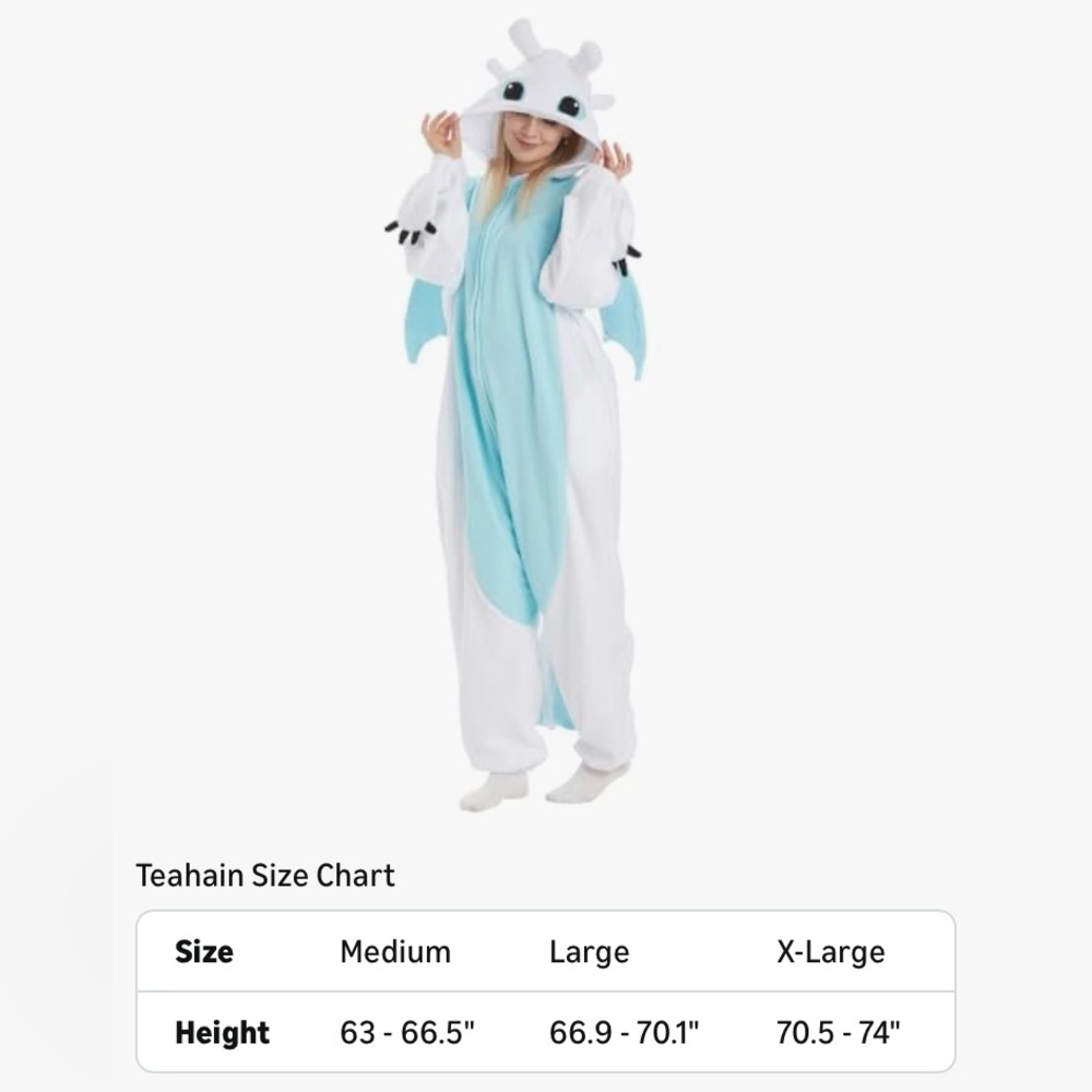 Dragon Costume - Blue and White